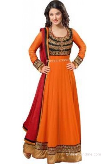 Cutie Pie Chiffon Self Design Semi-stitched Salwar Suit Dupatta Material